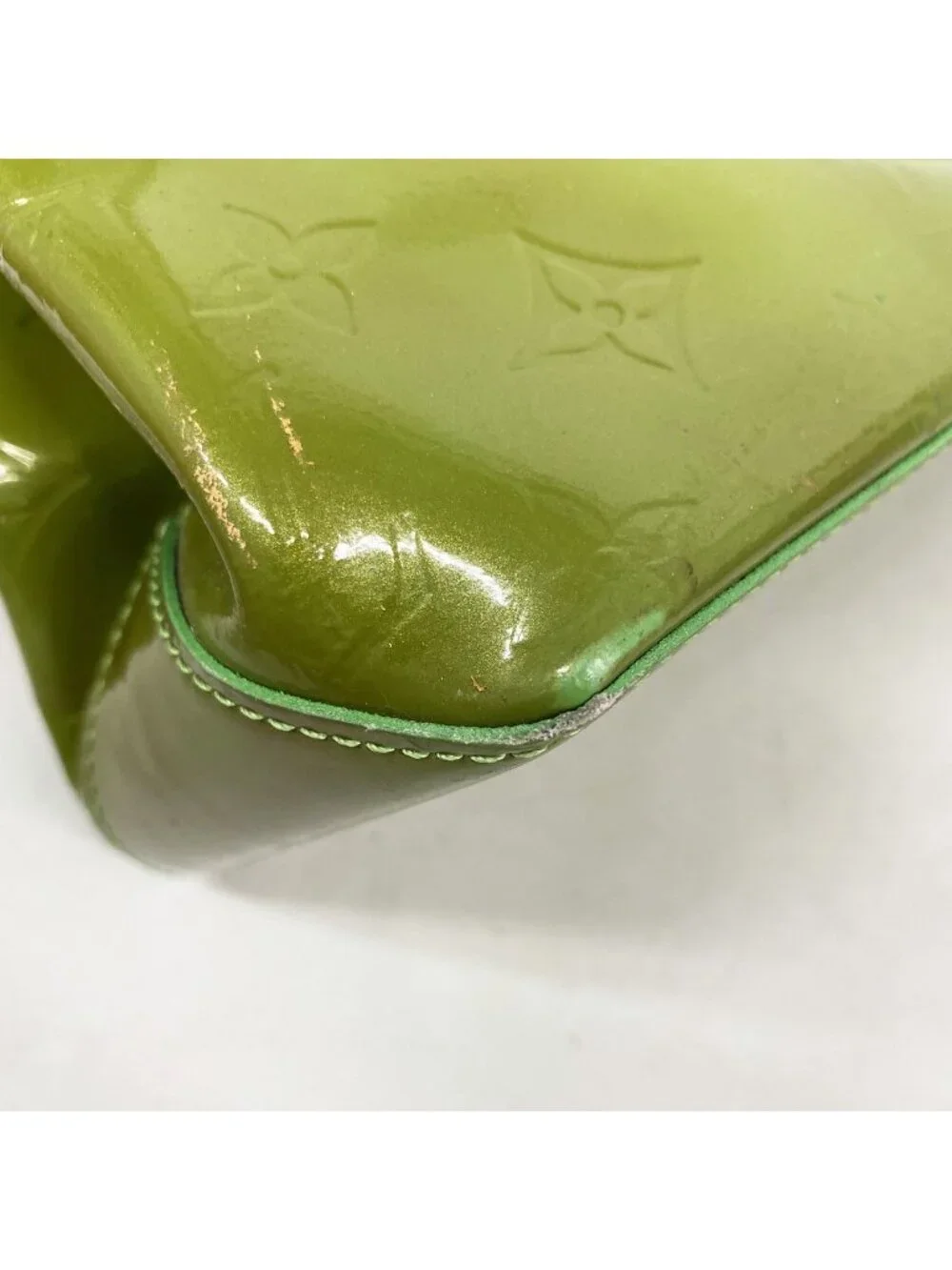 Louis Vuitton Handbag Vernis Wilshire Blue Bird Vert Cles Dies